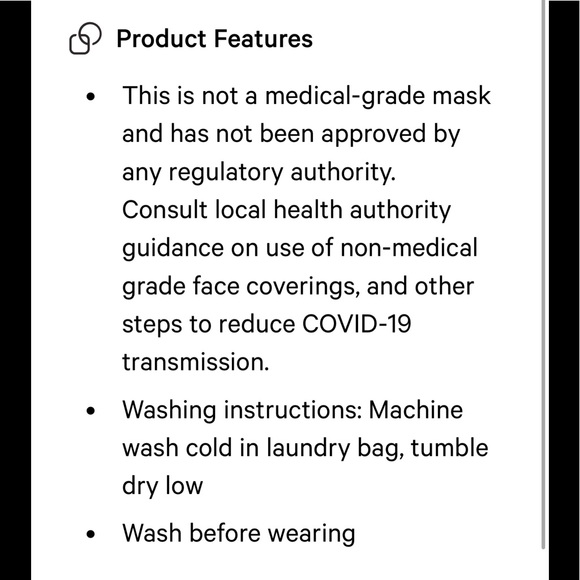 🍋Lululemon Ear Loop Face Mask, NWT - Picture 9 of 11